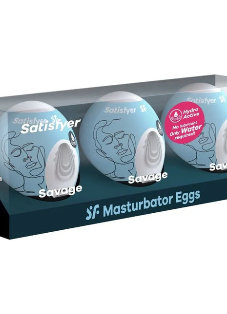 SATISFYER - 3 MASTURBATOR EIER SAVAGE - Ei-Masturbator