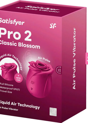 SATISFYER - AIR PULSE PRO 2 CLASSIC BLOSSOM VIBRATOR