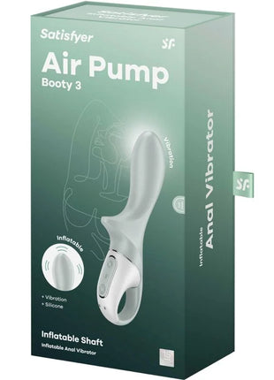 SATISFYER - AIR PUMP BOOTY 3 AUFBLASBARER ANALVIBRATOR GRAUGRÜN