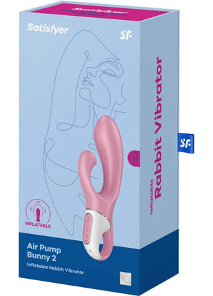 Satisfyer Air Pump Bunny 2 – Aufblasbarer Rabbit-Vibrator mit G-Punkt- & Klitorisstimulation - Rabbit-Vibratoren