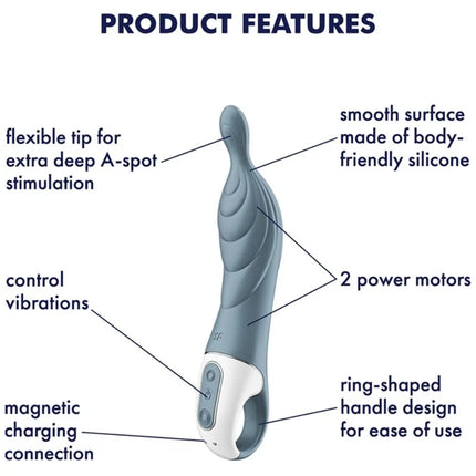 SATISFYER - AMAZING 2 ASPOT VIBRATOR - TÜRKIS - A-Punkt Vibratoren