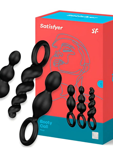 SATISFYER - ANALPLUGS SET 3 ST SCHWARZ - Analplug