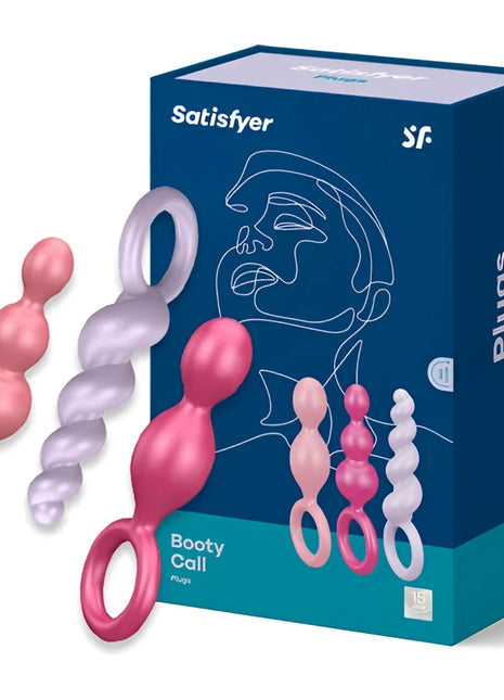 SATISFYER - ANALPLUGS SET 3 ST TRICOLOR - Analplug