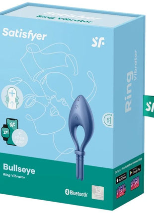 SATISFYER - BULLSEYE RING VIBRATOR APP BLAU - Penisring für Paare