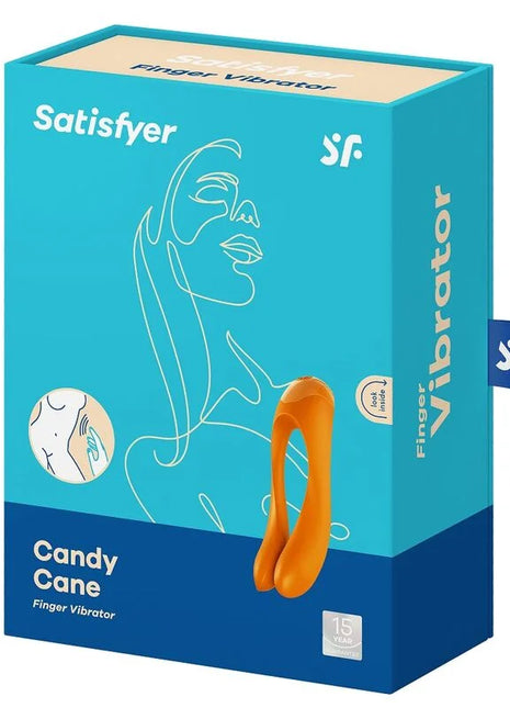 SATISFYER - CANDY CANE FINGERVIBRATOR ORANGE
