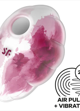 Satisfyer Cloud Dancer – Romantischer Air Pulse Vibrator mit 2 Motoren & 23 Funktionen - Druckwellenvibratoren