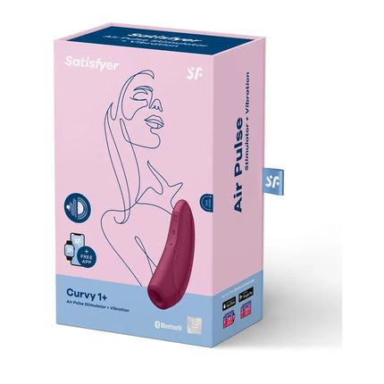 SATISFYER - CURVY 1 + ROT PINK - DRUCKWELLENVIBRATOREN ohne Vibration