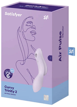 SATISFYER - CURVY TRINITY 2 AIR PULSE VIBRATOR SCHWARZ - Druckwellen saugende Vibratoren