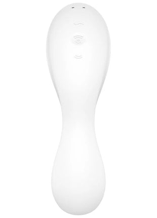SATISFYER - CURVY TRINITY 5 AIR PULSE STIMULATOR & VIBRATOR APP WEISS - Druckwellen saugende Vibratoren