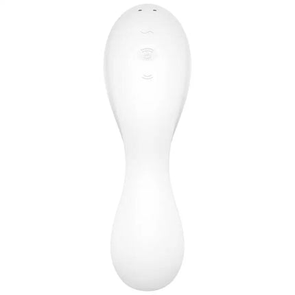 SATISFYER - CURVY TRINITY 5 AIR PULSE STIMULATOR & VIBRATOR APP WEISS - Druckwellen saugende Vibratoren