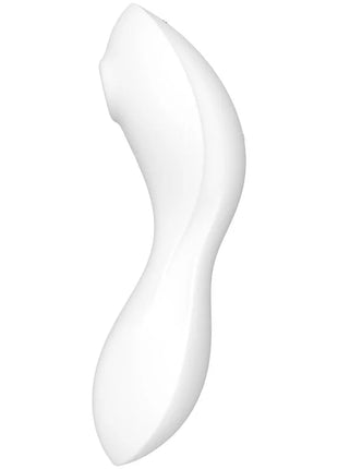 SATISFYER - CURVY TRINITY 5 AIR PULSE STIMULATOR & VIBRATOR APP WEISS - Druckwellen saugende Vibratoren