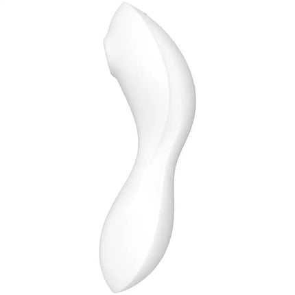 SATISFYER - CURVY TRINITY 5 AIR PULSE STIMULATOR & VIBRATOR APP WEISS - Druckwellen saugende Vibratoren