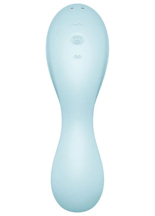 SATISFYER - CURVY TRINITY 5 AIR PULSE STIMULATOR & VIBRATOR APP WEISS - Druckwellen saugende Vibratoren