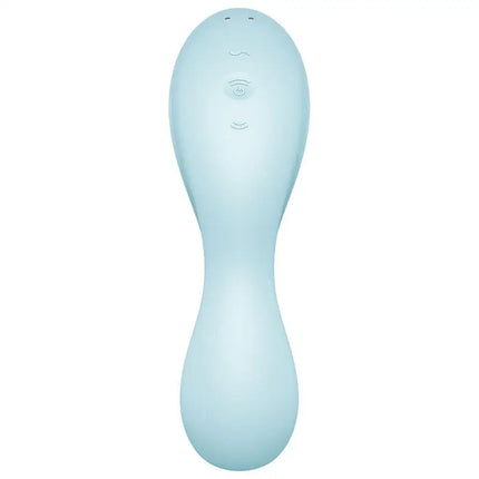 SATISFYER - CURVY TRINITY 5 AIR PULSE STIMULATOR & VIBRATOR APP WEISS - Druckwellen saugende Vibratoren