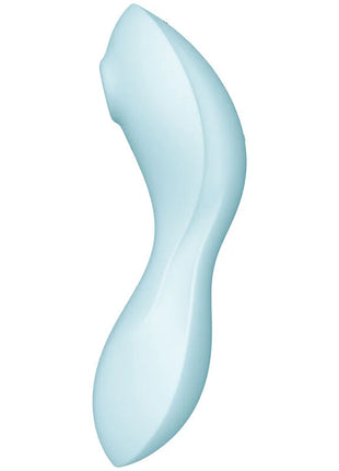 SATISFYER - CURVY TRINITY 5 AIR PULSE STIMULATOR & VIBRATOR APP WEISS - Druckwellen saugende Vibratoren