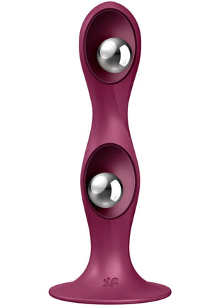 Satisfyer Double Ball-R – Gewichteter Dildo mit Saugnapf für anale & vaginale Stimulation - Gewichteter Dildo