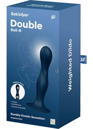 Satisfyer Double Ball-R – Gewichteter Dildo mit Saugnapf für anale & vaginale Stimulation - Gewichteter Dildo