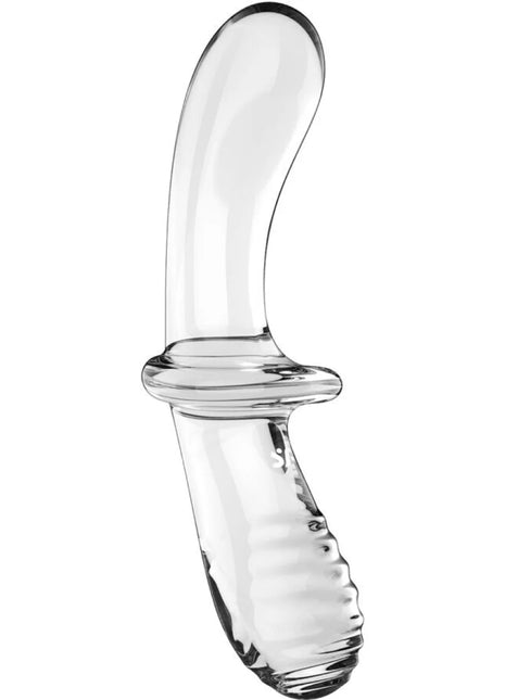 Satisfyer Double Crystal – Glasdildo mit Doppelstruktur für heiße & kalte Spiele - Glasdildo