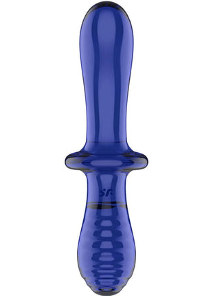 Satisfyer Double Crystal – Glasdildo mit Doppelstruktur für heiße & kalte Spiele - Glasdildo