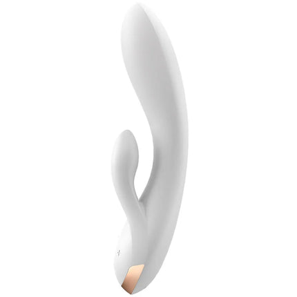 SATISFYER - DOUBLE FLEX VIBRATOR APP WEISS - HI-TECH Vibrator