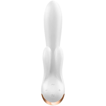 SATISFYER - DOUBLE FLEX VIBRATOR APP WEISS - HI-TECH Vibrator