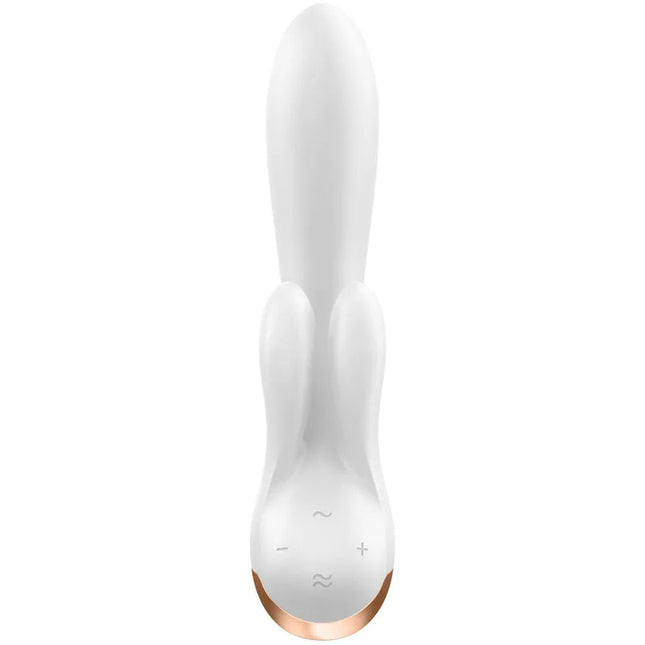 SATISFYER - DOUBLE FLEX VIBRATOR APP WEISS - HI-TECH Vibrator
