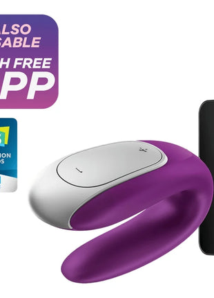 SATISFYER - DOUBLE FUN PARTNER VIBRATOR LILA - Paar-Vibrator