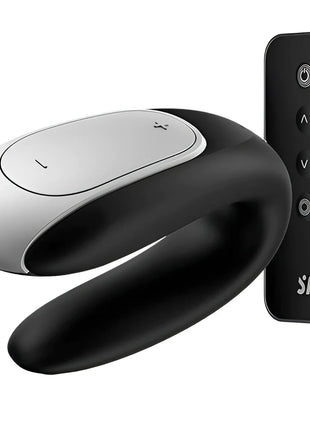 SATISFYER - DOUBLE FUN PARTNER VIBRATOR SCHWARZ - Paar-Vibrator