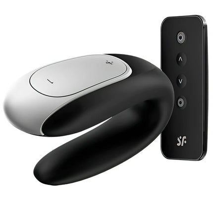 SATISFYER - DOUBLE FUN PARTNER VIBRATOR SCHWARZ - Paar-Vibrator