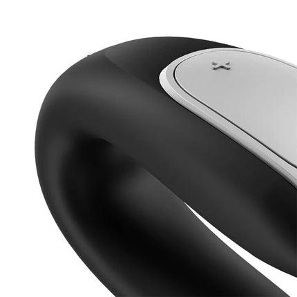 SATISFYER - DOUBLE FUN PARTNER VIBRATOR SCHWARZ - Paar-Vibrator