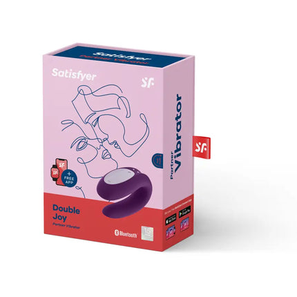 SATISFYER - DOUBLE JOY CON APP SCHWARZ - Paarvibratoren