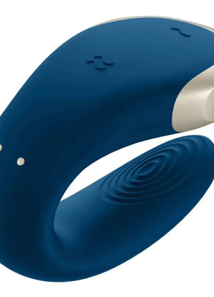 SATISFYER - DOUBLE LOVE LUXURY PARTNER VIBRATOR BLAU - Paar-Vibrator