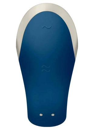 SATISFYER - DOUBLE LOVE LUXURY PARTNER VIBRATOR BLAU - Paar-Vibrator