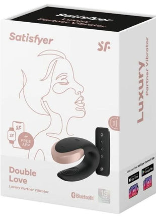 SATISFYER - DOUBLE LOVE LUXURY PARTNER VIBRATOR SCHWARZ - Paar-Vibrator