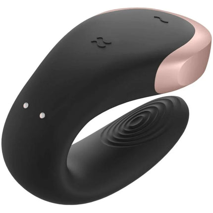 SATISFYER - DOUBLE LOVE LUXURY PARTNER VIBRATOR SCHWARZ - Paar-Vibrator