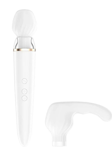 SATISFYER - DOUBLE WANDER APP WEISS - Wand-Vibrator