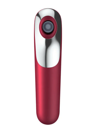 SATISFYER - DUAL LOVE VIBRATOR UND SAUGER MIT PULSIERTER LUFT ROT - Druckwellen saugende Vibratoren