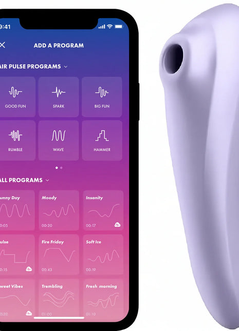 SATISFYER - DUAL PLEASURE AIR PULSE VIBRATOR MAUVE - Druckwellenvibratoren