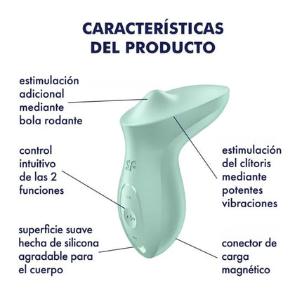 SATISFYER - EXCITERRR VIBRATOR AUFLEGENDER KLITORIS MINT - Auflegevibratoren