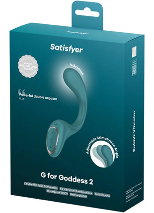SATISFYER - G FOR FODDES 2 RABBIT VIBRATORFLASCHE GRÜN - Rabbit-Vibratoren