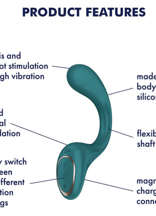 SATISFYER - G FOR FODDES 2 RABBIT VIBRATORFLASCHE GRÜN - Rabbit-Vibratoren