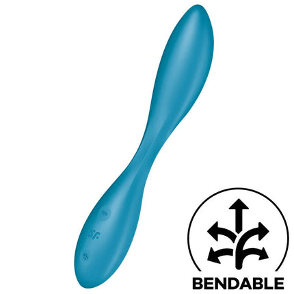 SATISFYER - G-SPOT FLEX 1 MULTIVIBRATOR BLAU - G-Punkt Vibratoren