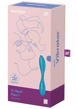 SATISFYER - G-SPOT FLEX 1 MULTIVIBRATOR BLAU - G-Punkt Vibratoren