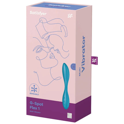 SATISFYER - G-SPOT FLEX 1 MULTIVIBRATOR BLAU - G-Punkt Vibratoren
