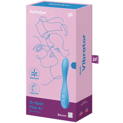 SATISFYER - G-SPOT FLEX 4+ MULTI VIBRATOR APP BLAU - G-Punkt-Vibrator