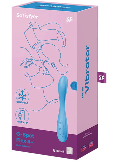 SATISFYER - G-SPOT FLEX 4+ MULTI VIBRATOR APP BLAU - G-Punkt-Vibrator