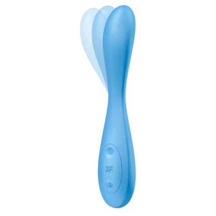 SATISFYER - G-SPOT FLEX 4+ MULTI VIBRATOR APP BLAU - G-Punkt-Vibrator