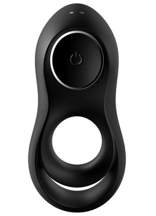 SATISFYER - LEGENDRER DUORING VIBRATOR SCHWARZ - Penisring für Paare