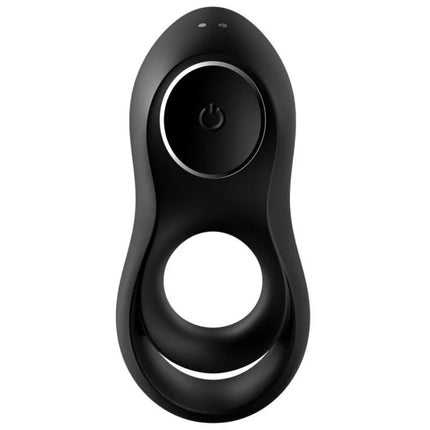 SATISFYER - LEGENDRER DUORING VIBRATOR SCHWARZ - Penisring für Paare