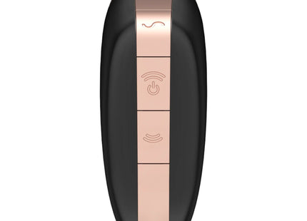 SATISFYER - LOVE TRIANGLE STIMULATOR & VIBRATOR SCHWARZ - Druckwellen saugende Vibratoren